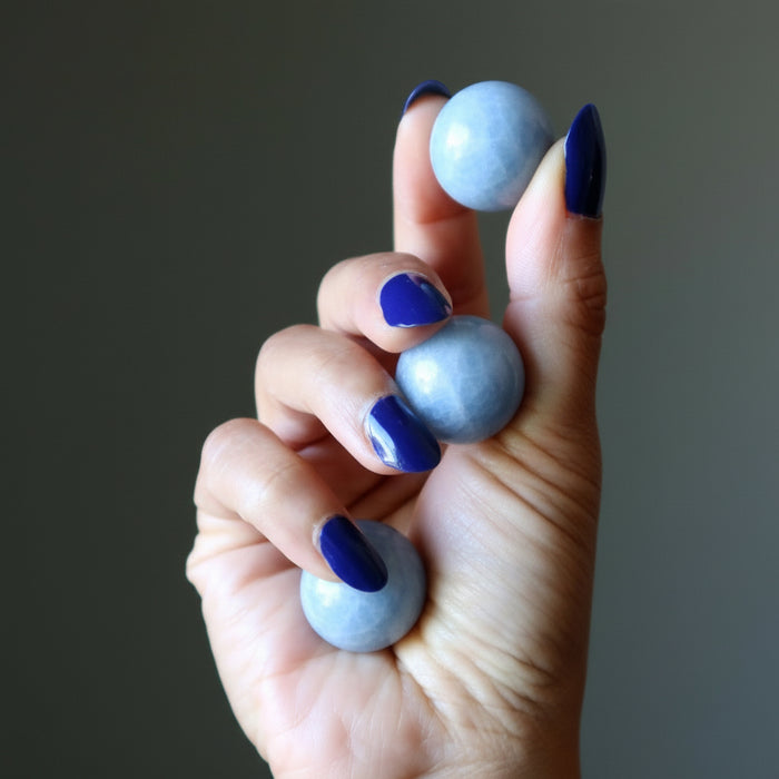 angelite tumbled stones