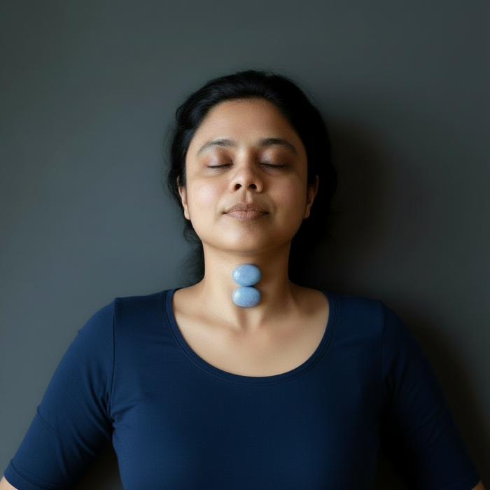 Angelite Tumbled Stone Calm Blue Crystals