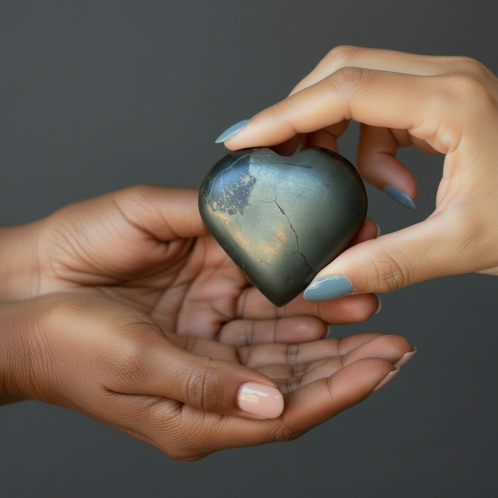 Apache Gold Heart Pyrite Crystal Love Meant To Be