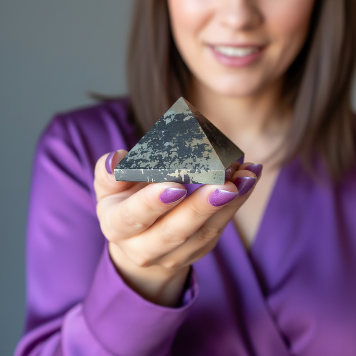 Apache Gold Pyramid Pyrite Wisdom Stone