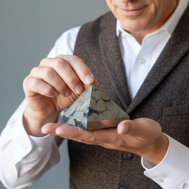 Apache Gold Pyramid Pyrite Wisdom Stone