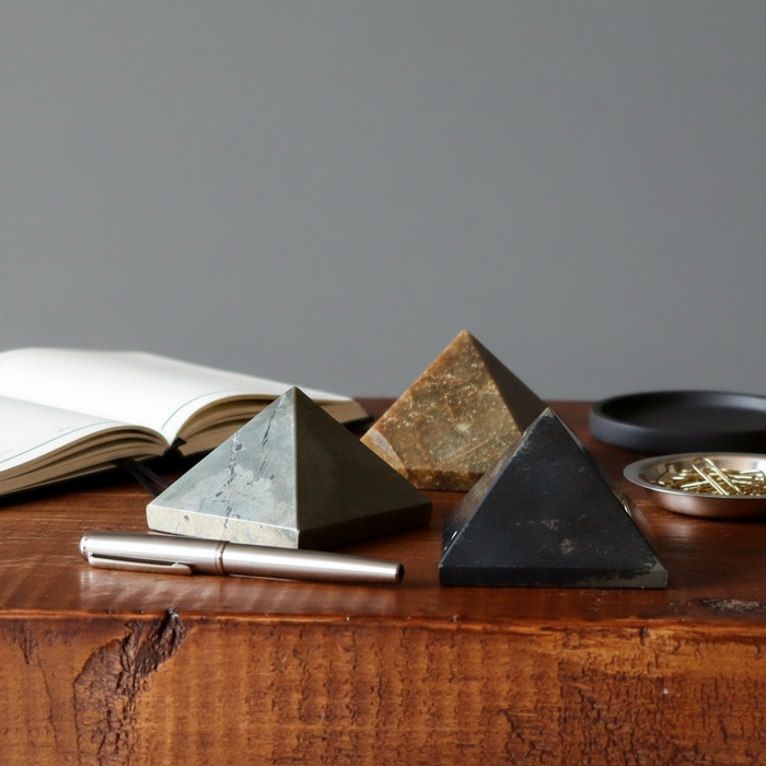 Apache Gold Pyramid Pyrite Wisdom Stone