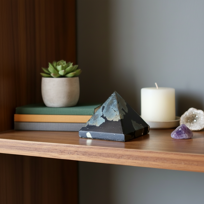 Apache Gold Pyramid Pyrite Wisdom Stone