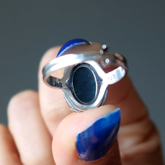 apatite sterling silver ring