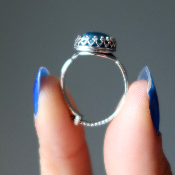 apatite sterling silver ring