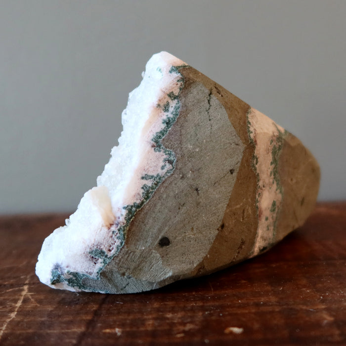 Apophyllite Cluster Standing Stone of Peace Shiny White 5.5 inch
