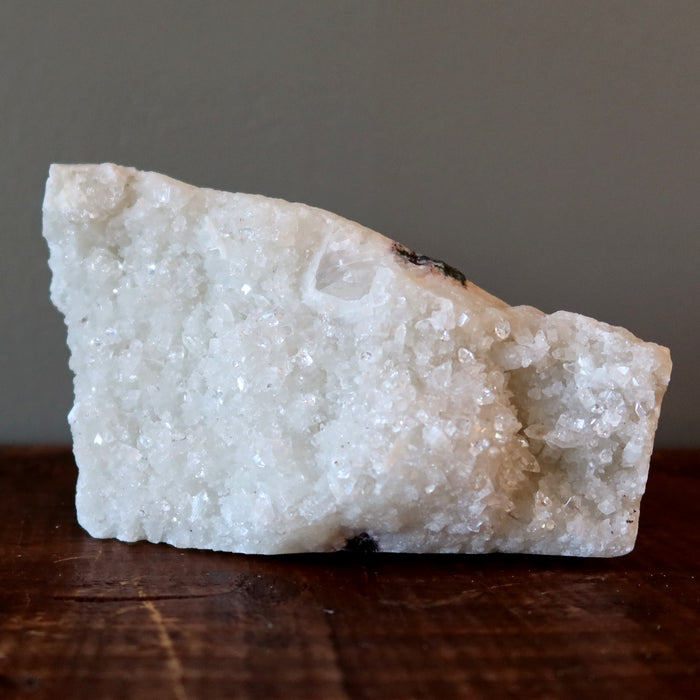 Apophyllite Cluster Standing Stone of Peace Shiny White 5.5 inch