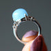 aquamarine oval ring