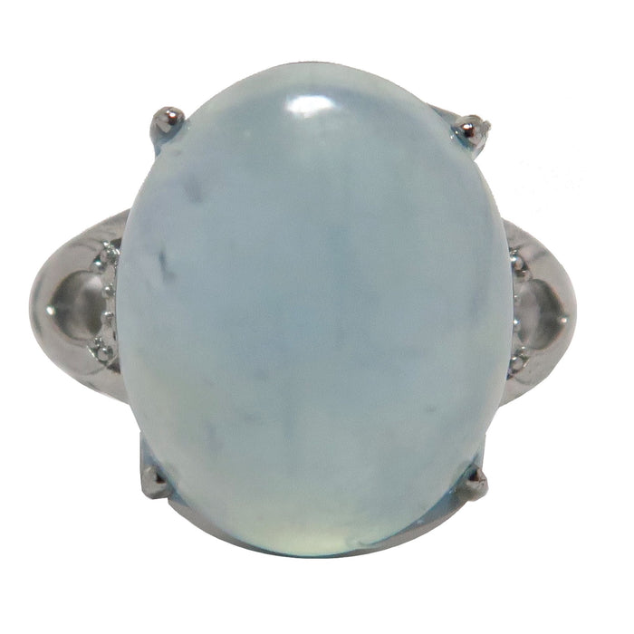 aquamarine oval ring
