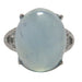 aquamarine oval ring