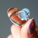 aquamarine oval ring