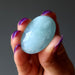 blue aquamarine tumbled stone