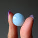 blue aquamarine tumbled stone