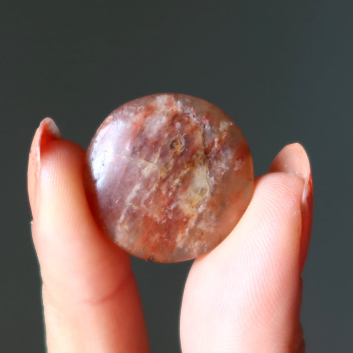 Orange Aventurine Grid Crystal Bundle Coin Set of 18