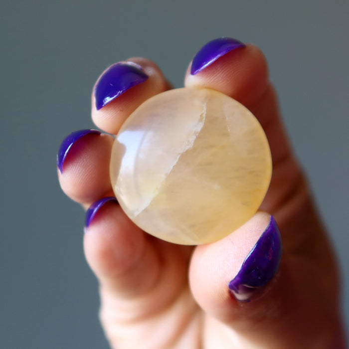 Orange Aventurine Grid Crystal Bundle Coin Set of 18