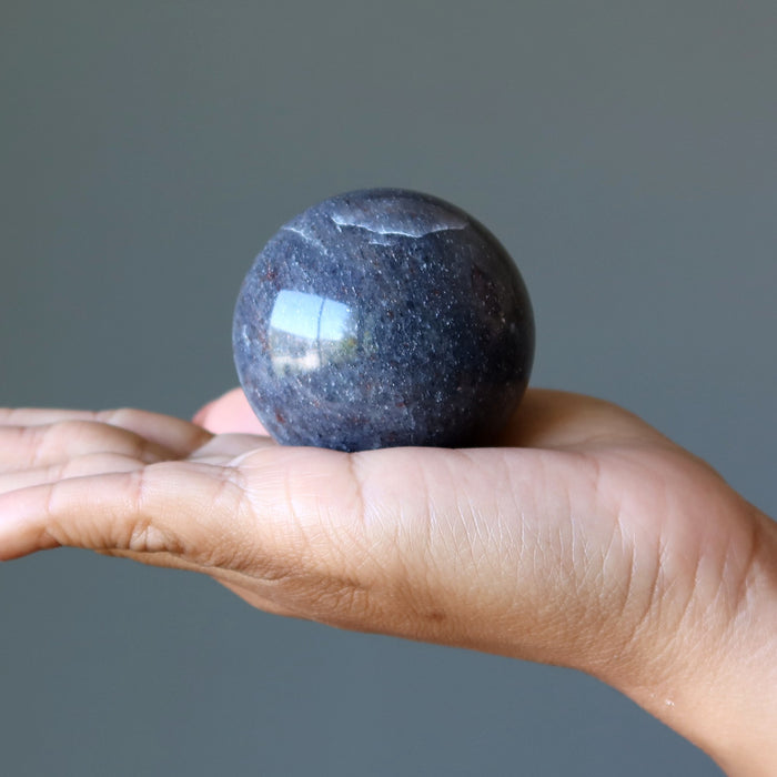 Midnight Blue Aventurine Sphere Meridian Crystal Ball