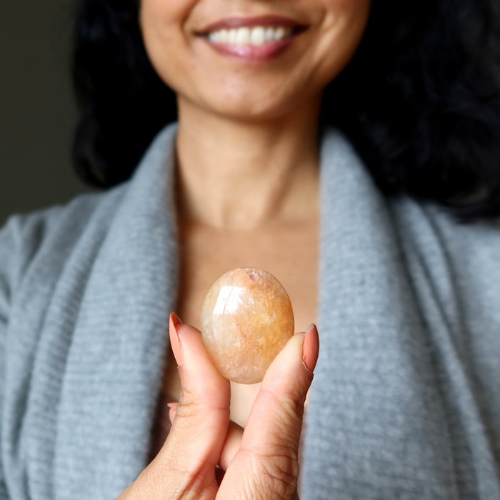 orange aventurine oval