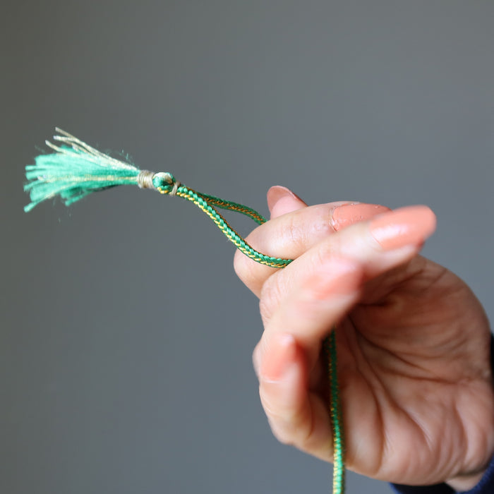 Green Aventurine Necklace Grand 5-Layer Wounded Warrior