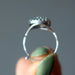 round green aventurine sterling silver ring