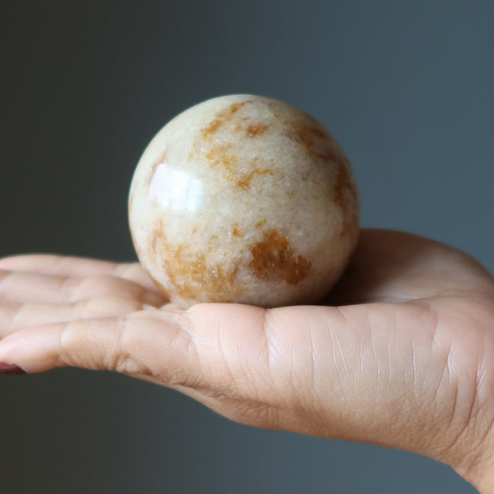 golden yellow aventurine sphere