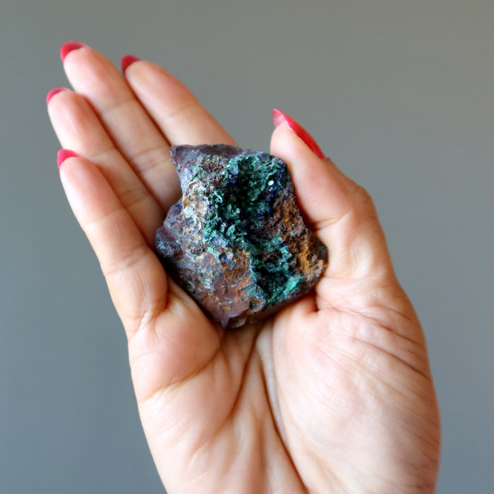 Azurite Malachite Cluster Feel the Earth Stone 2 Inch