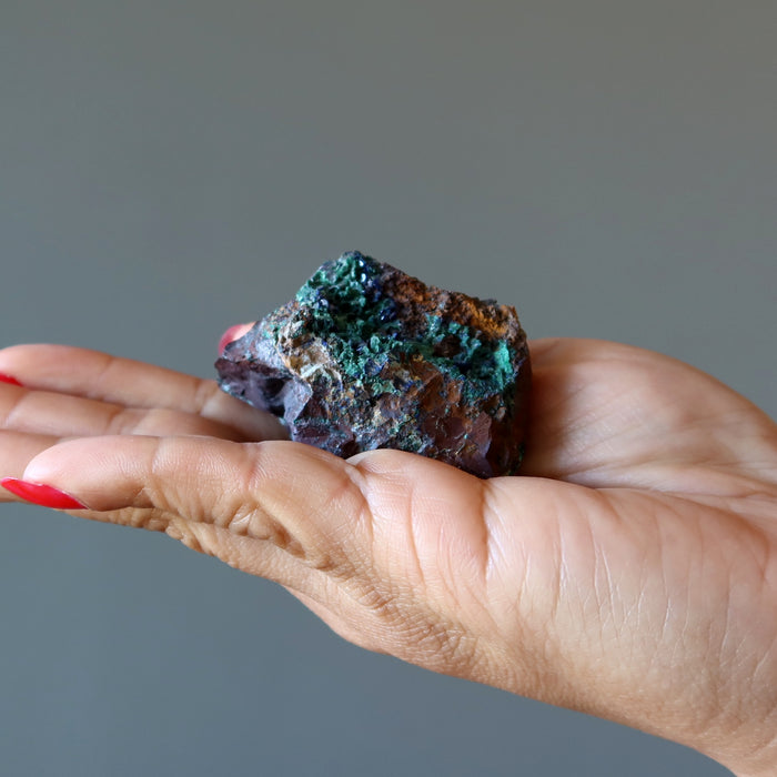Azurite Malachite Cluster Feel the Earth Stone 2 Inch