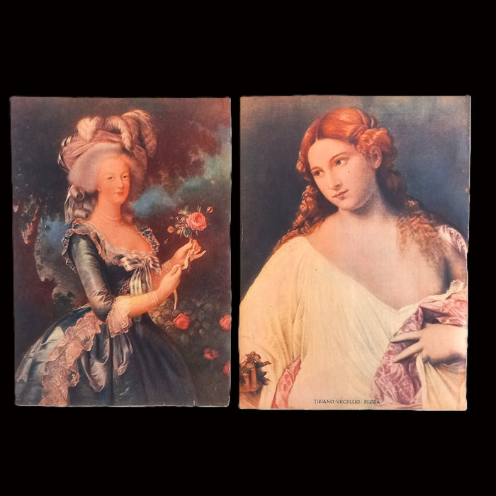 Vintage Art Prints 1930 Classical Women Titian European Decor Journaling Ephemera