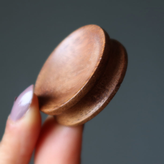 brown rosewood display stand