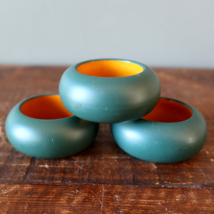 Display Stand Blue Wood for Crystal Balls Eggs