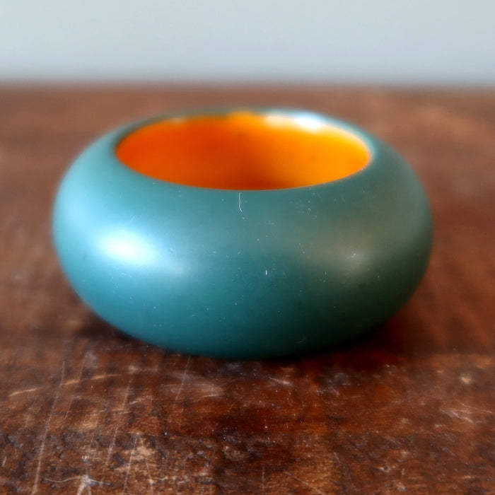 Display Stand Blue Wood for Crystal Balls Eggs