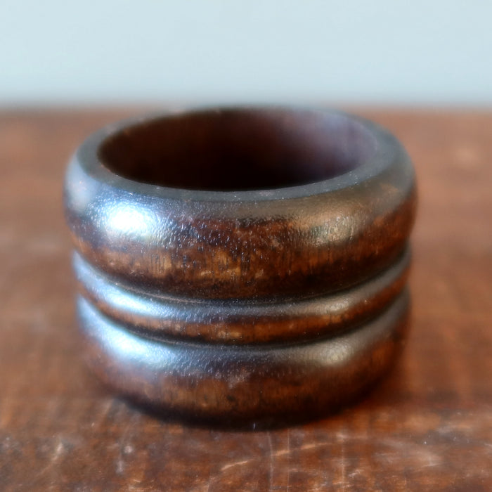 Display Stand Dark Brown Wood Accent for Crystal Balls