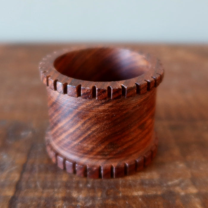 Display Stand Tall Brown Wood Holder for Crystal Balls