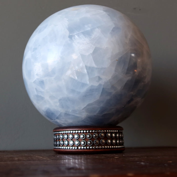 Display Stand Ornate Metal Wood for Crystal Balls