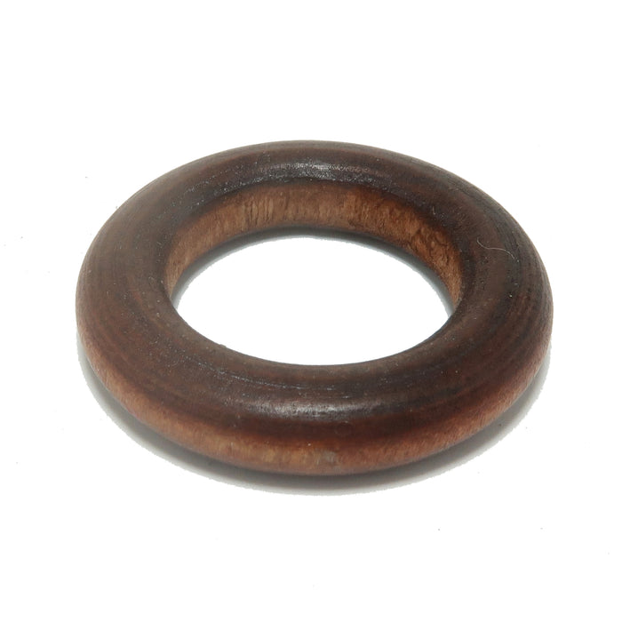 Display Stand Dark Brown Wood Ring for Crystal Balls