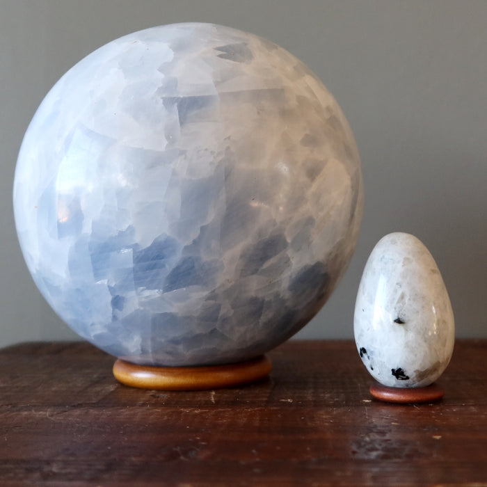 Display Stand Dark Brown Wood Ring for Crystal Balls