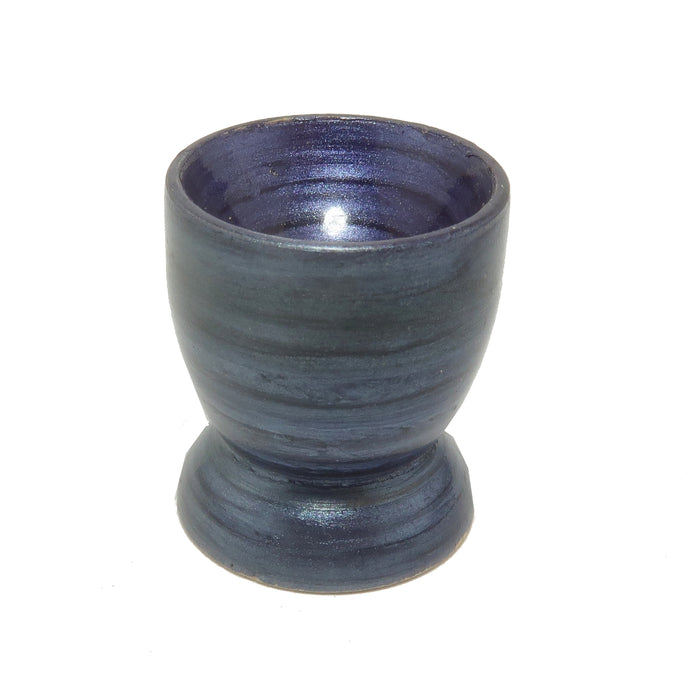 Display Stand for Crystal Egg Shiny Purple Wood