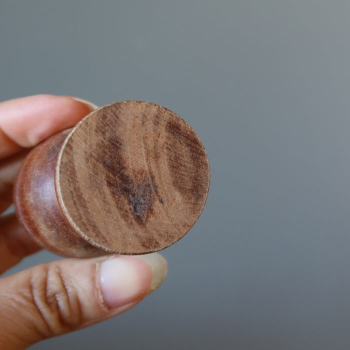 Display Stand Rustic Brown Wood Goblet for Crystal Eggs