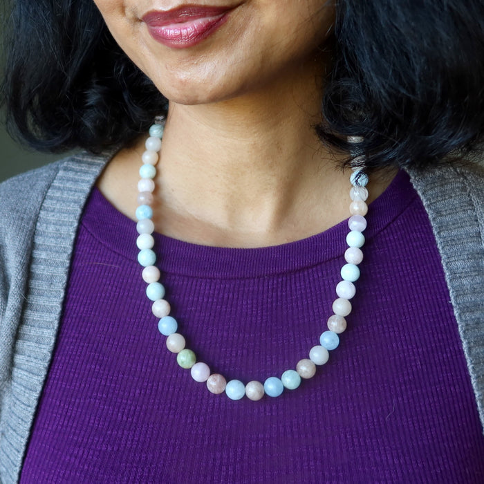 beryl beaded necklace