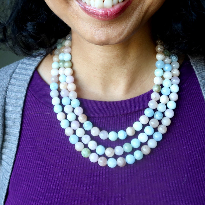 beryl beaded necklaces