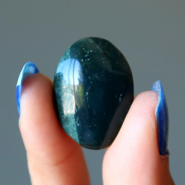 bloodstone oval cabochon