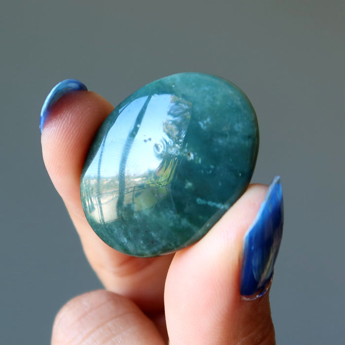 bloodstone oval cabochon