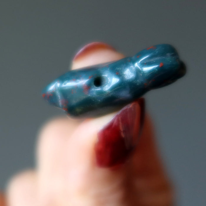 bloodstone dog bead