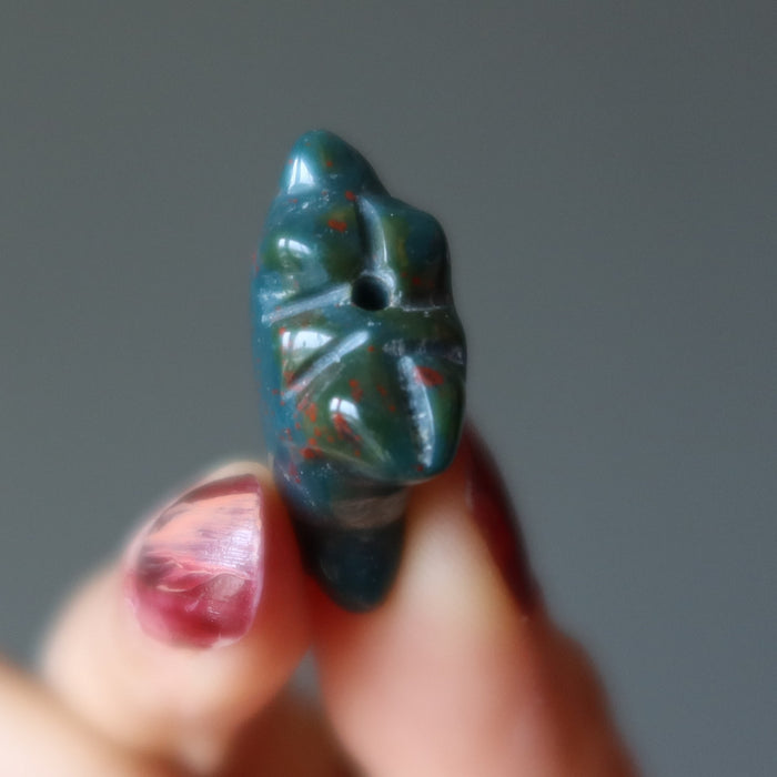 bloodstone dog bead
