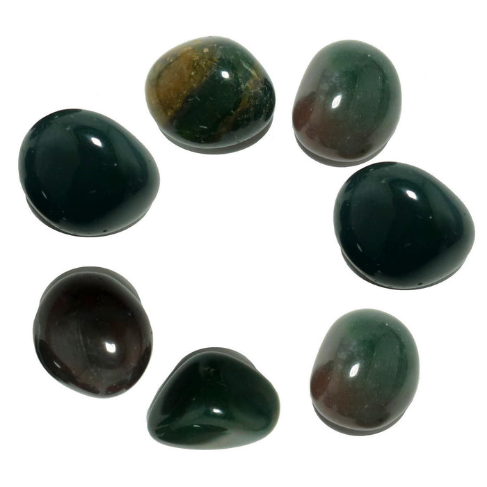7 bloodstone tumbled stones