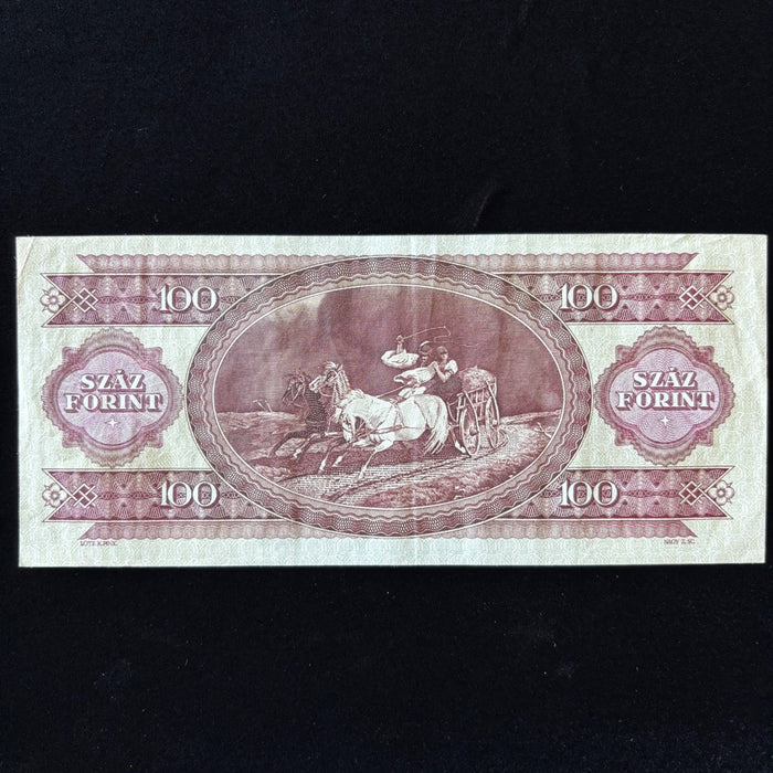 Vintage Banknote 1993 Hungary 100 Forint UV Verified Revolution History Currency