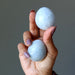 blue calcite eggs