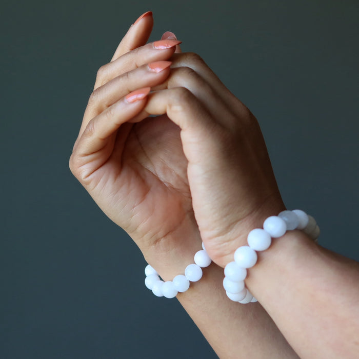 pink mangano calcite bracelets