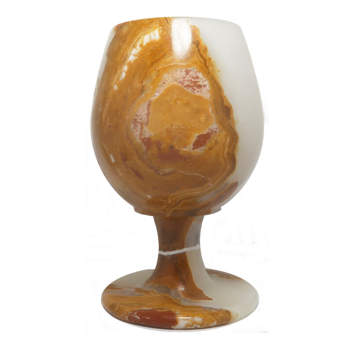 Yellow Calcite Charger Goblet Cup Restorative Wounded Warrior