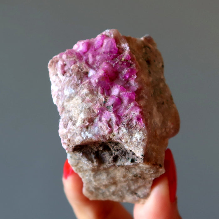 Pink Calcite Cluster Cobaltoan Aphrodite Hot Love Stone