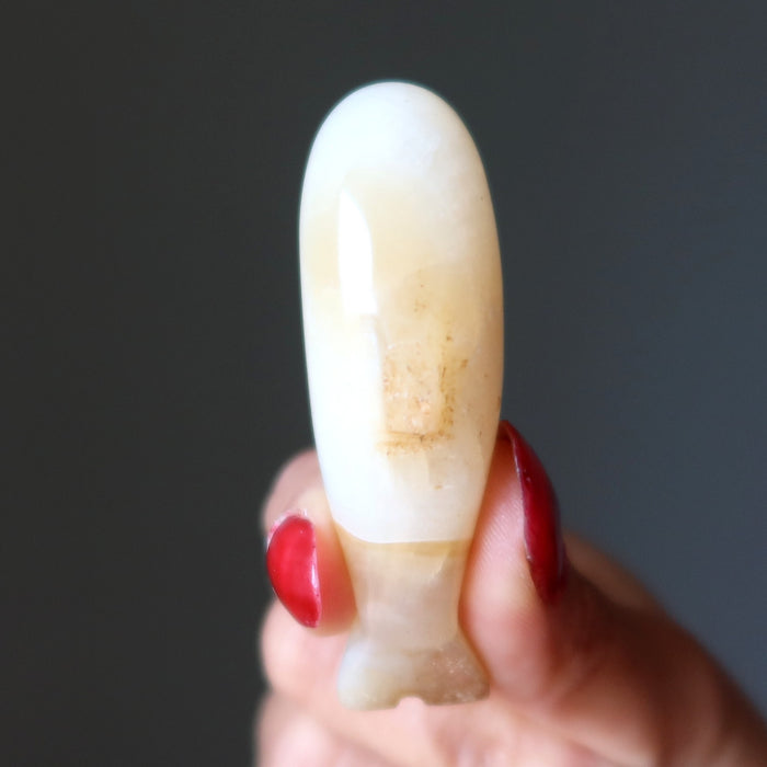 yellow calcite dolphin